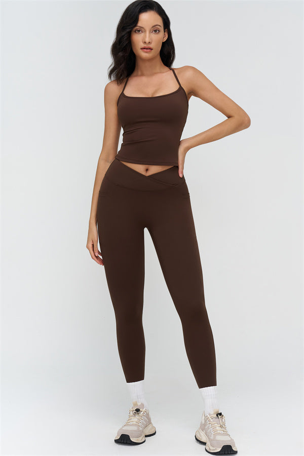 The BoldFit Crop Top Leggings 2-Piece Set