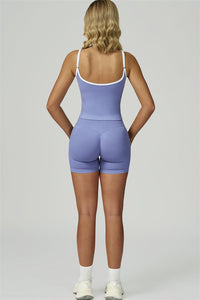 Bali Motion Trim Crop Top Shorts 2-Piece Set