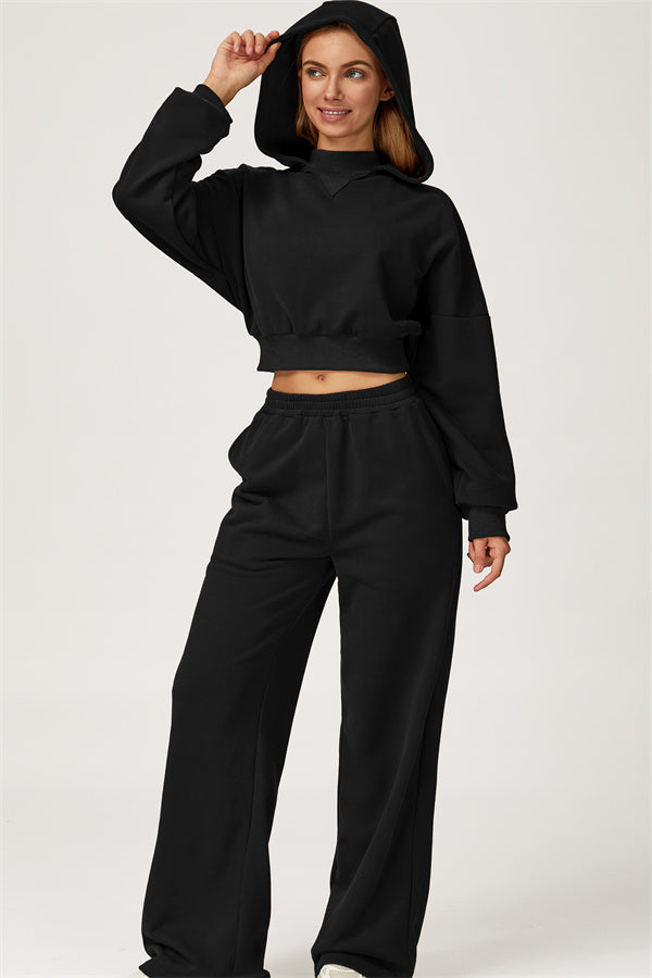 The Axis Crop Hoodie