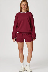 The Amara Sweatshirt Lounge Shorts 2-Piece Set