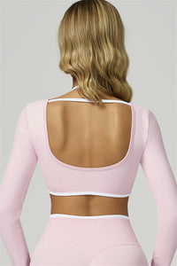 Bali Motion Trim Long Sleeve Crop Top