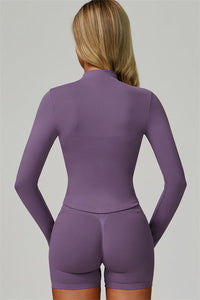 The Lagoon Jacket Sports Bra Shorts 3-Piece Set