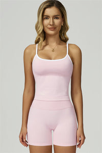 Bali Motion Trim Crop Top Shorts 2-Piece Set