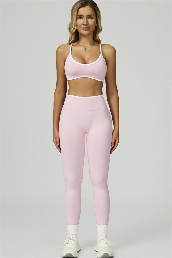 Bali Motion Trim Sports Bra Leggings 2-Piece Set