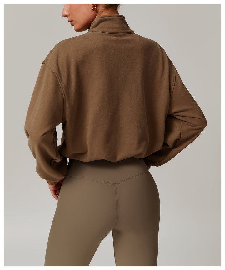 Sondor Half-Zip Cropped Sweatshirt