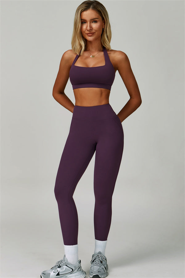 The Bold Halter Sports Bra Leggings 2-Piece Set