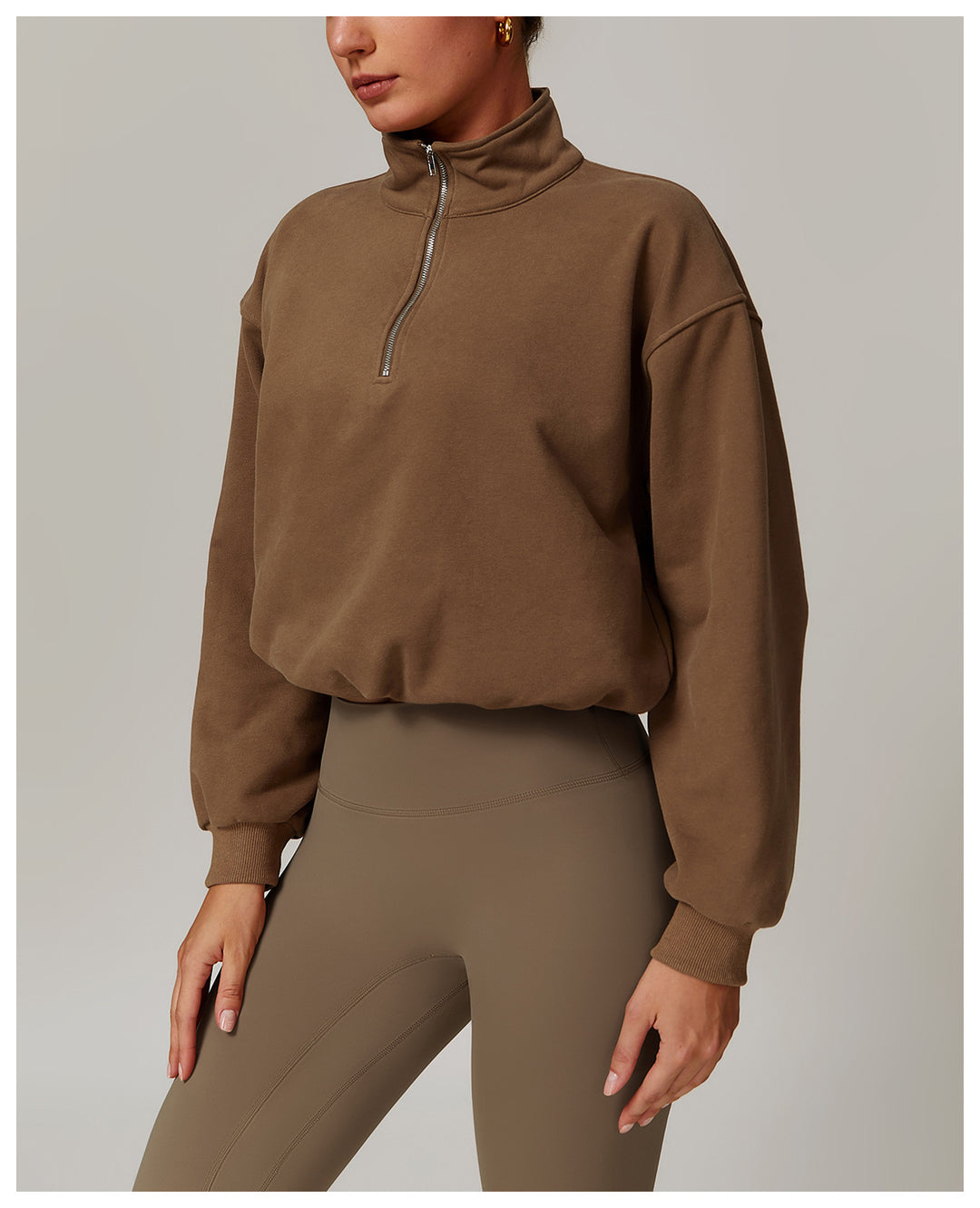 Sondor Half-Zip Cropped Sweatshirt