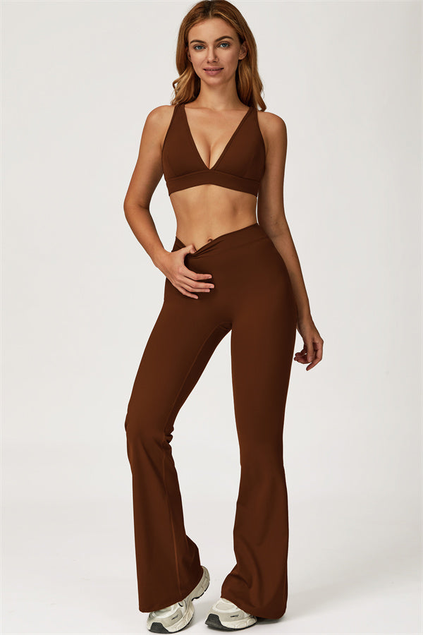 The Axis Sports Bra Flared Leggings 2-Piece Set