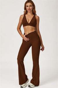 The Axis Sports Bra Flared Leggings 2-Piece Set