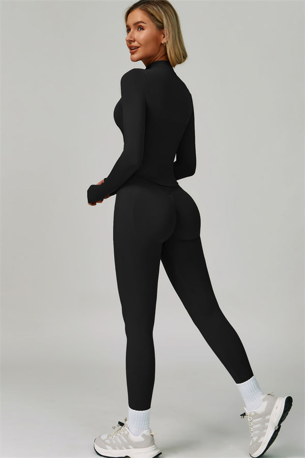 The Lagoon Jacket Sports Bra Leggings 3-Piece Set