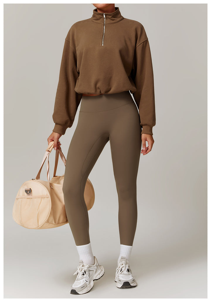 Sondor Half-Zip Cropped Sweatshirt