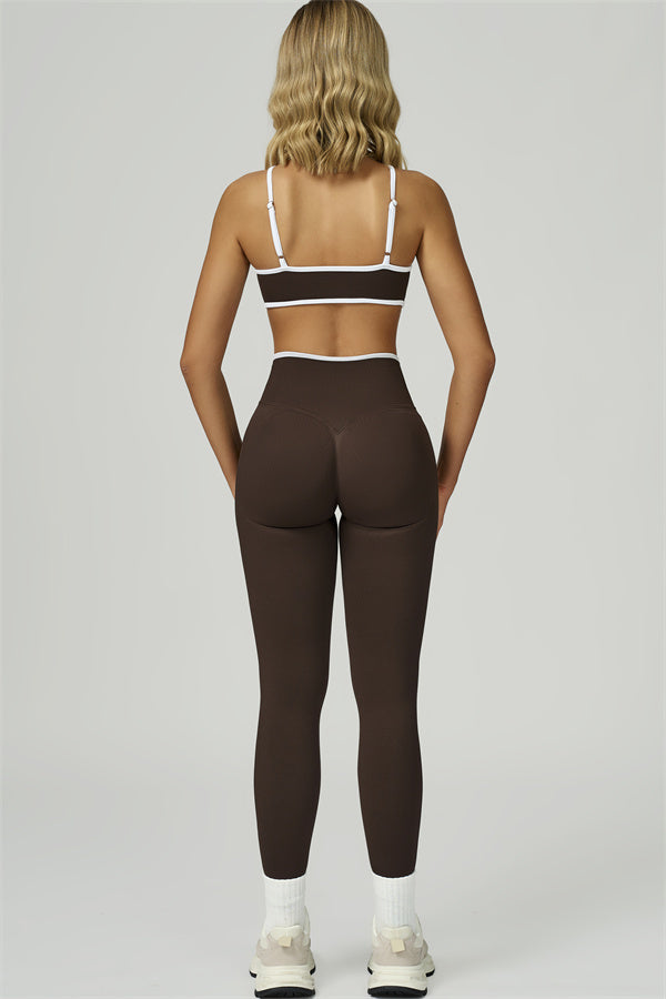 Bali Motion Trim Sports Bra Leggings 2-Piece Set