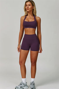 The Bold Halter Sports Bra Shorts 2-Piece Set