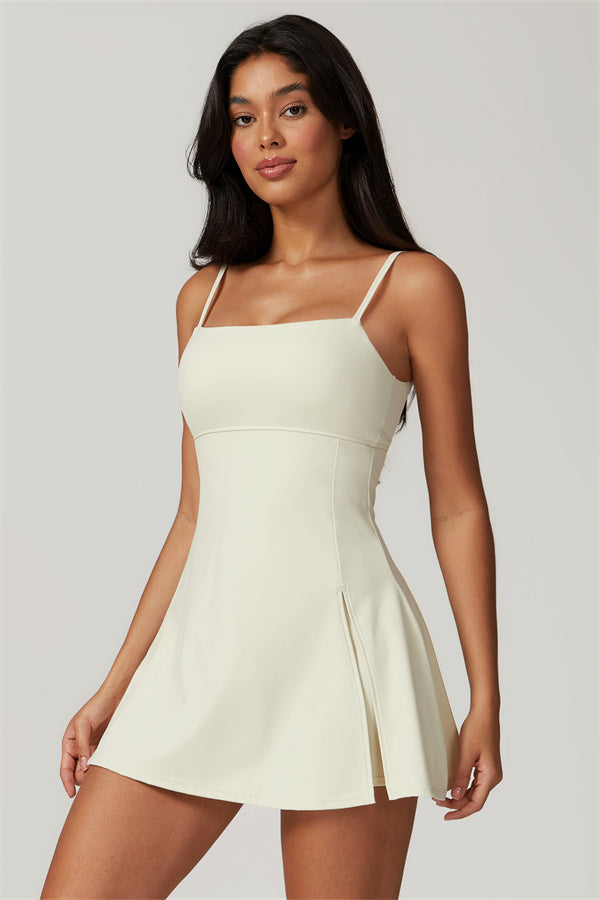Flex Swift Tennis Dress — Almond - Image 2