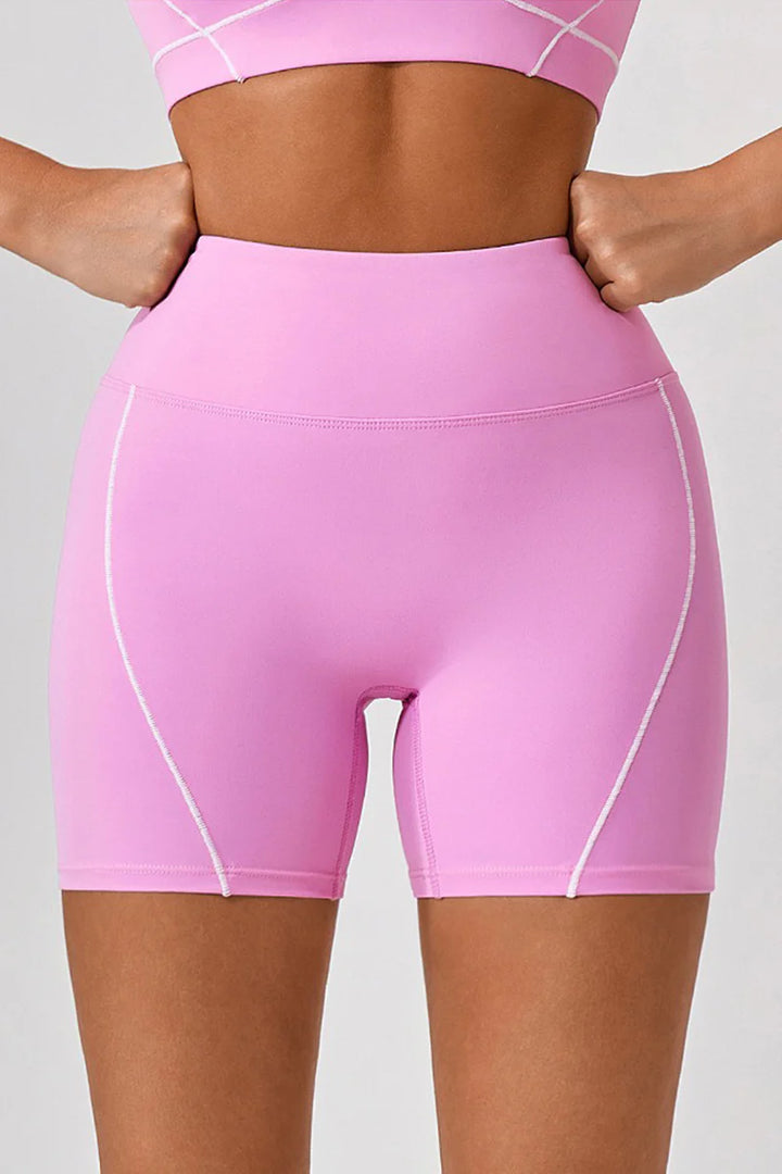 Frostelle Seamless High-Waisted Biker Shorts