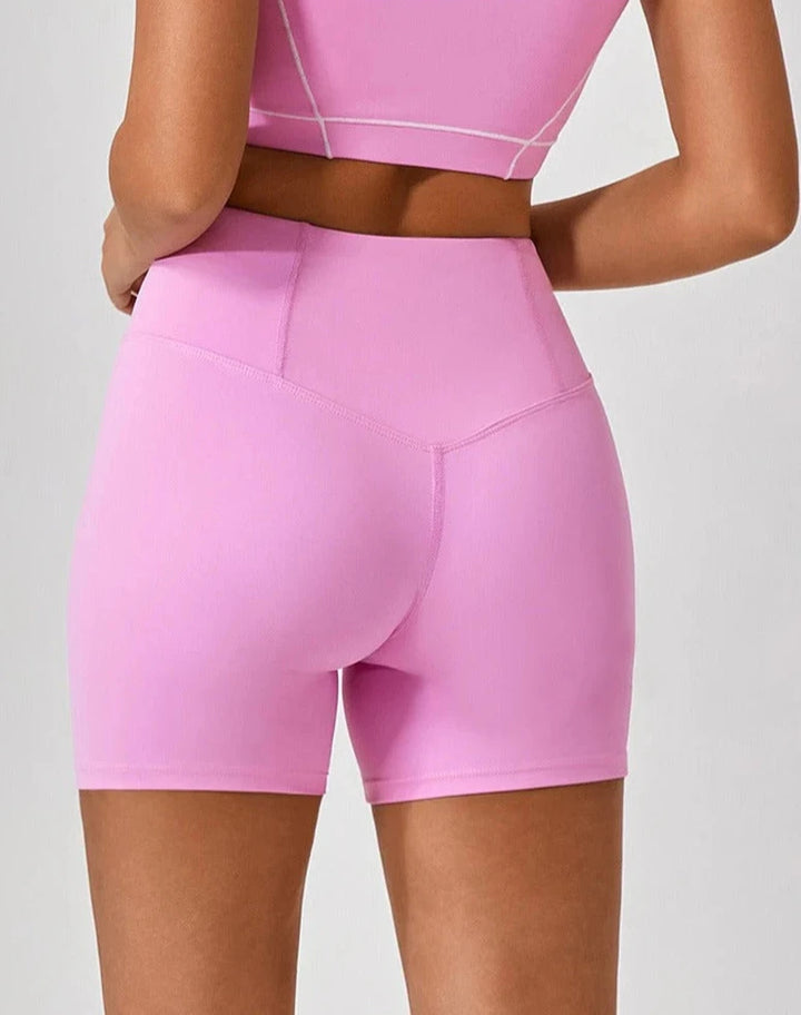 Frostelle Seamless High-Waisted Biker Shorts