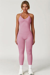 The Allure Halter Top Leggings 2-Piece Set