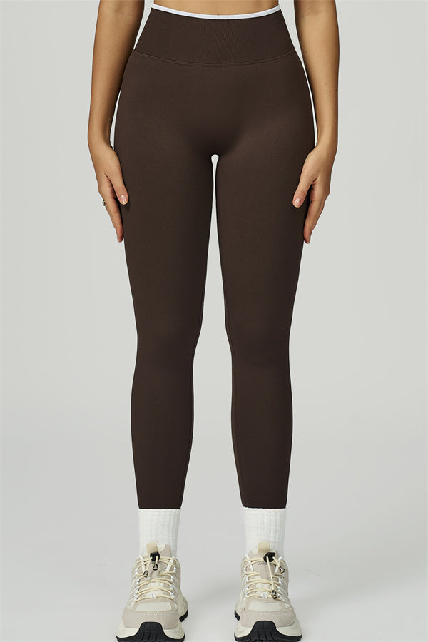 Bali Motion Trim Long Sleeve Crop Top Leggings 2-Piece Set