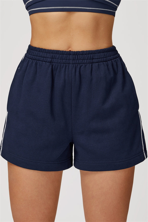The Amara Lounge Shorts — Cobalt