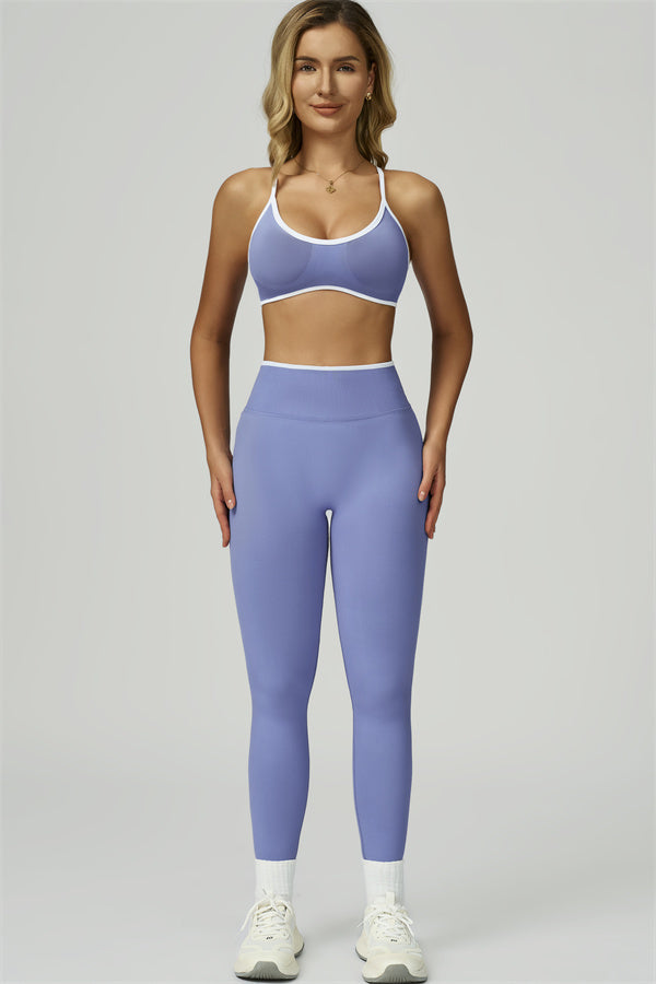 Bali Motion Trim Sports Bra Leggings 2-Piece Set