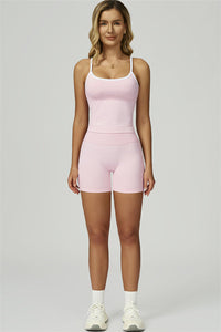 Bali Motion Trim Crop Top Shorts 2-Piece Set