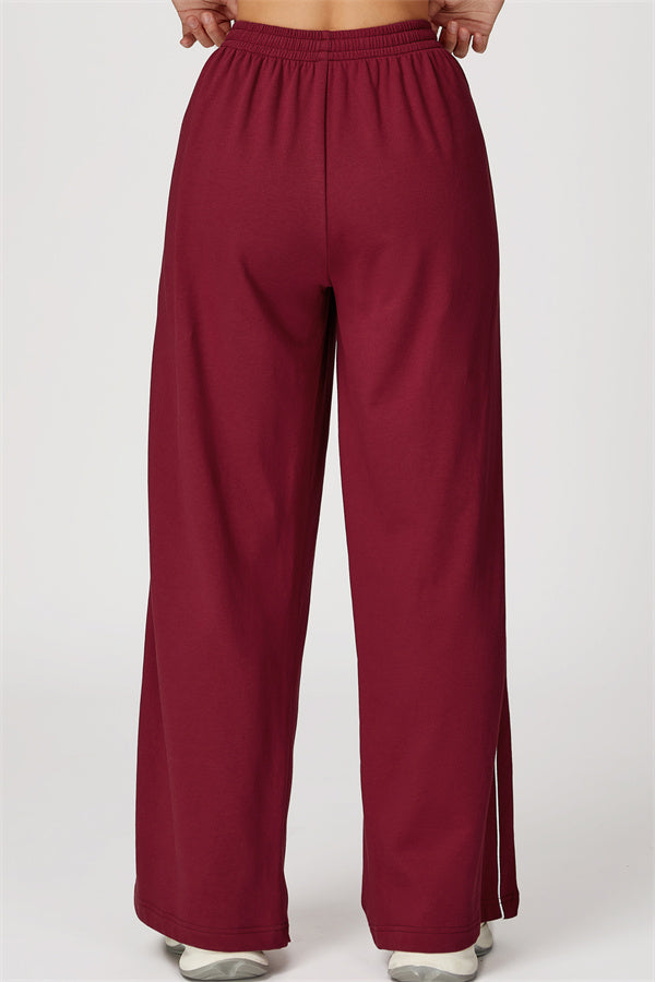 The Amara Pants — Burgundy - Image 2