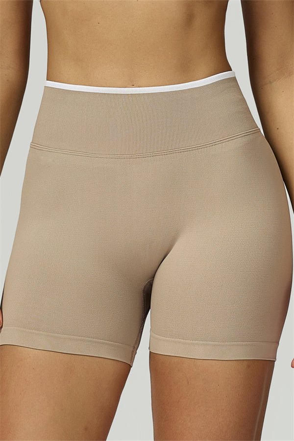 Bali Motion Trim Long Sleeve Crop Top Shorts 2-Piece Set