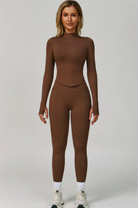 The Lagoon Jacket Sports Bra Leggings 3-Piece Set