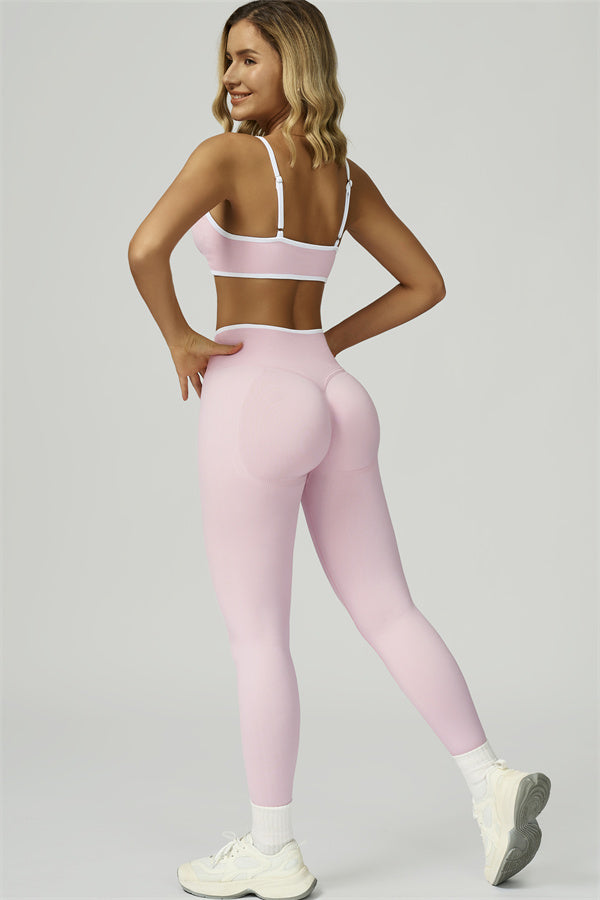 Bali Motion Trim Sports Bra Leggings 2-Piece Set