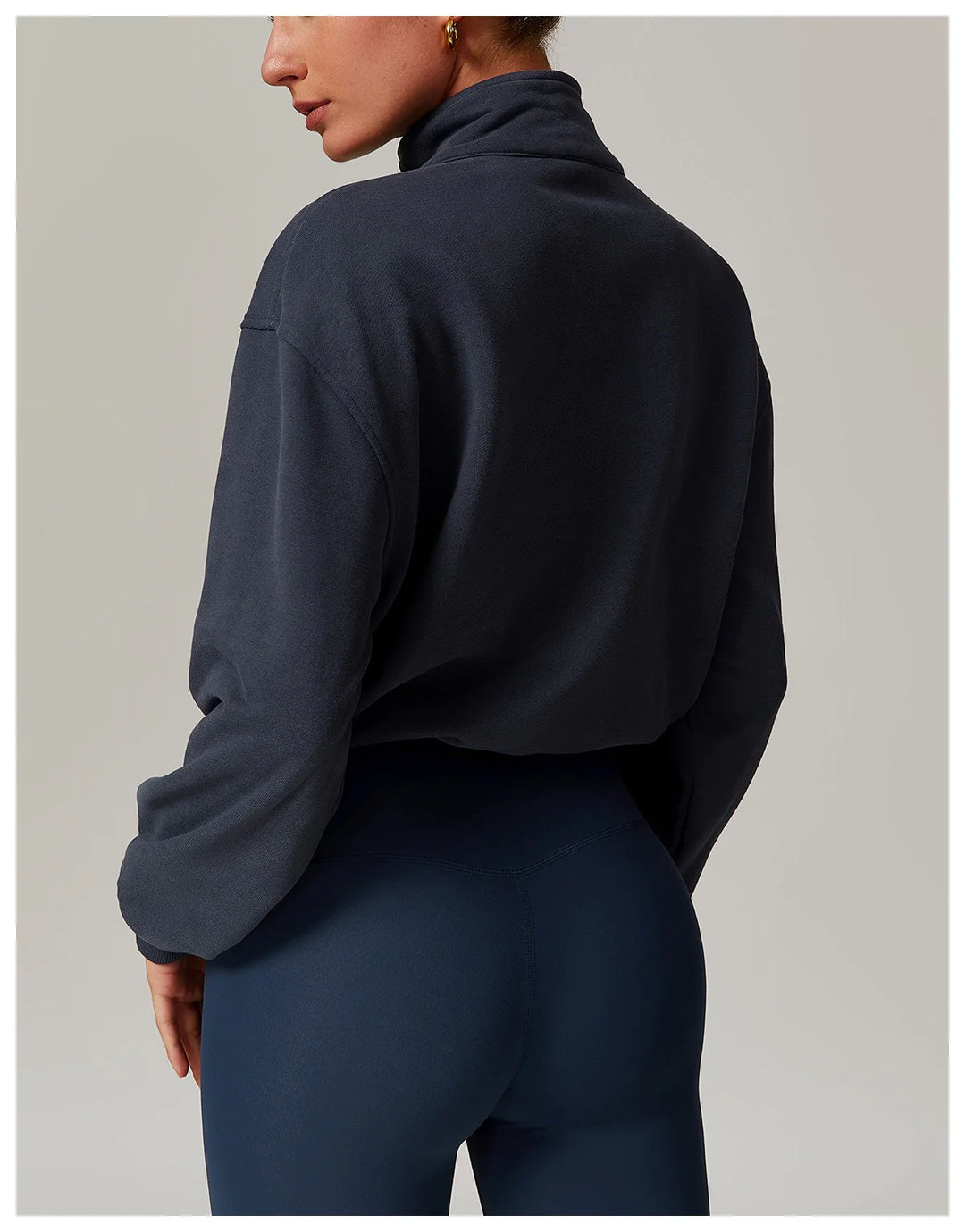 Sondor Half-Zip Cropped Sweatshirt