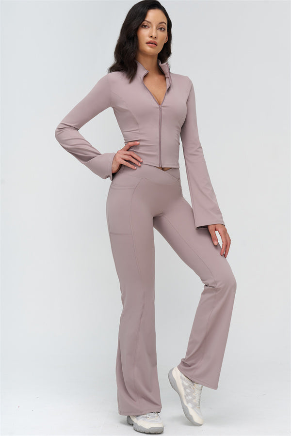 The BoldFit Jacket Flared Leggings 2-Piece Set