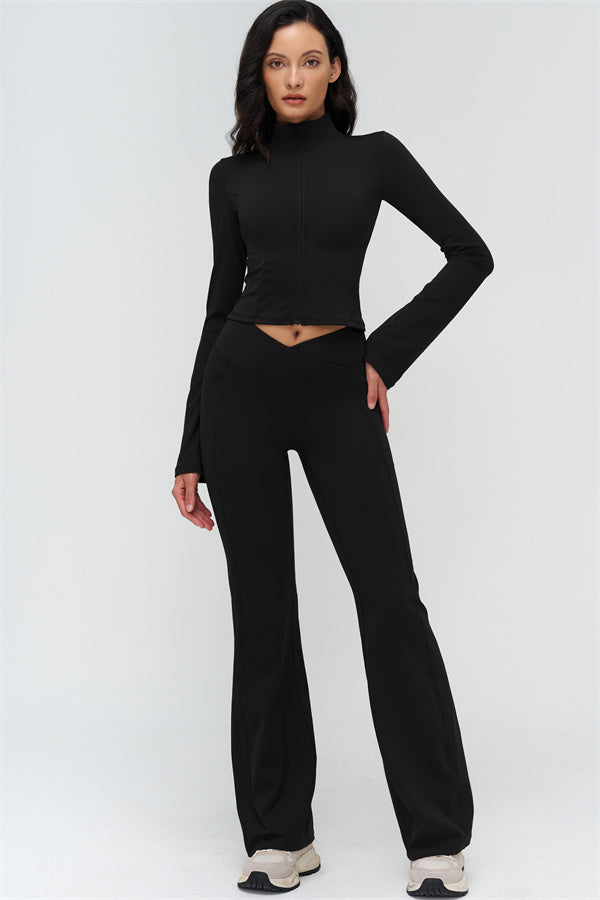 The BoldFit Jacket Flared Leggings 2-Piece Set