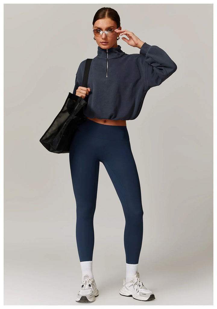 Sondor Half-Zip Cropped Sweatshirt