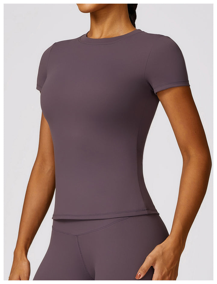 Velmira Short-Sleeve Fitted Top