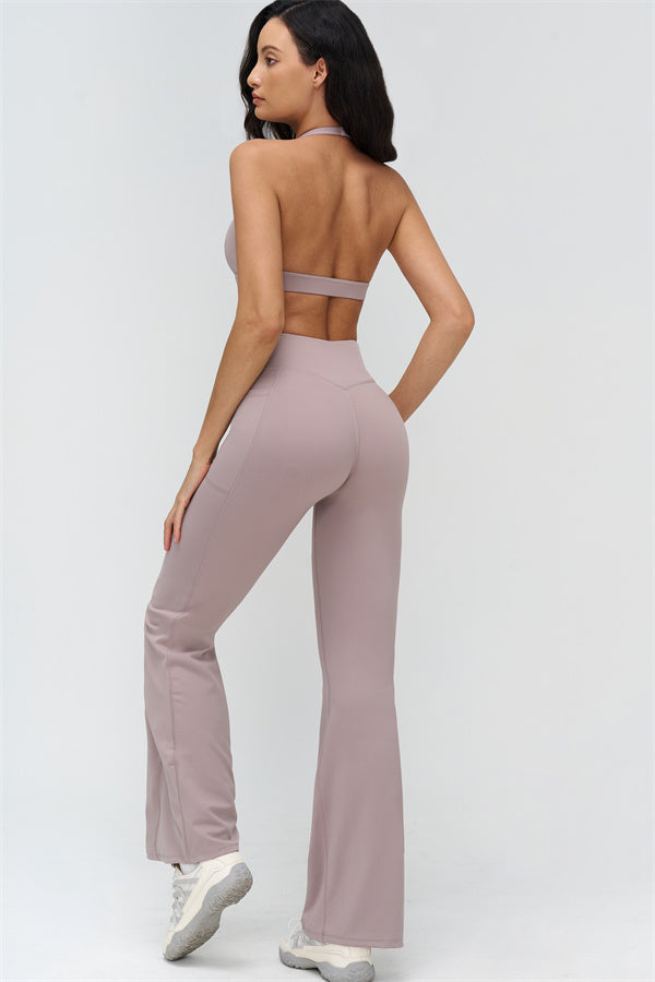 The BoldFit Sports Bra Flared Leggings 2-Piece Set