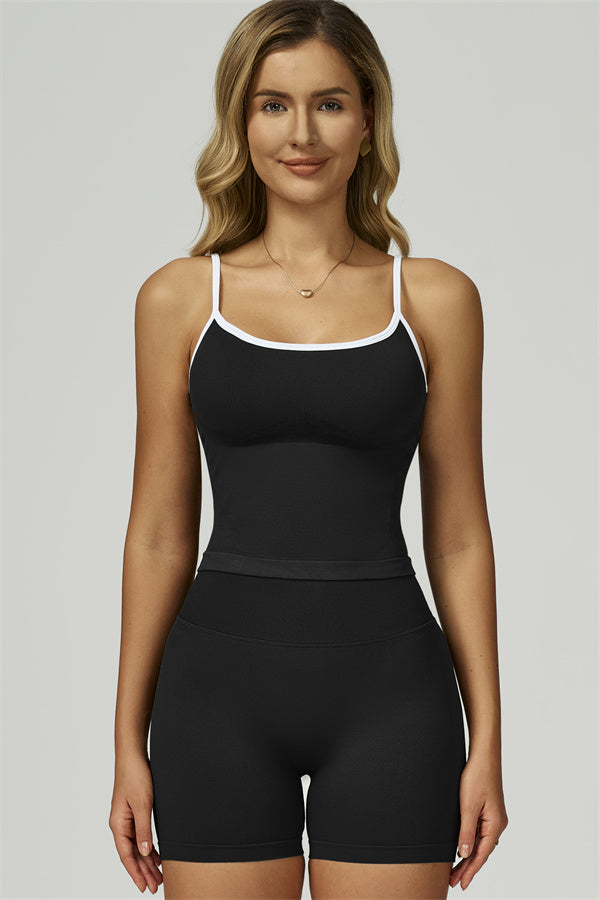 Bali Motion Trim Crop Top Shorts 2-Piece Set