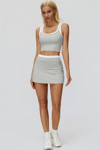 The Canyon Crop Tank Skirt 2-Piece Set