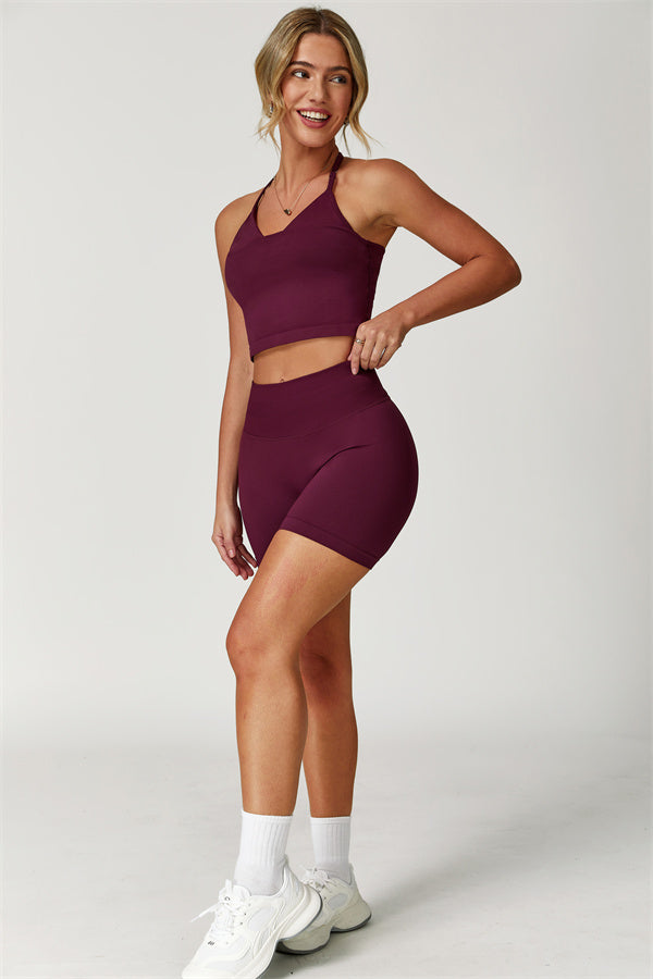 The Allure Halter Top Shorts 2-Piece Set