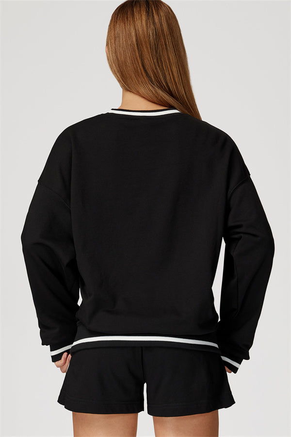 The Amara Sweatshirt Lounge Shorts 2-Piece Set