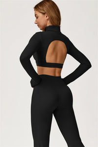 The Axis Crop Top Flared Leggings 2-Piece Set