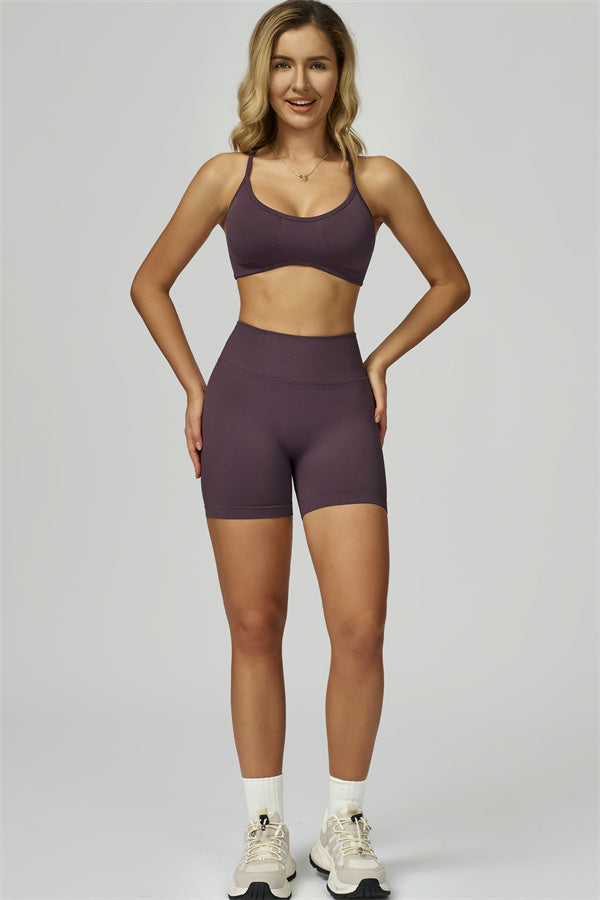 Bali Motion Sports Bra Shorts 2-Piece Set