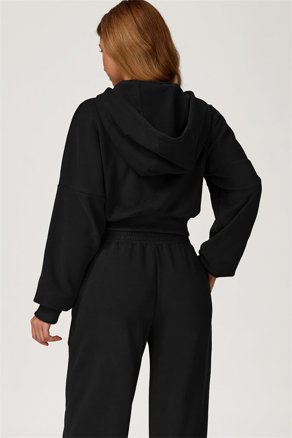 The Axis Crop Hoodie Pants 2-Piece Set