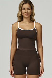 Bali Motion Trim Crop Top Shorts 2-Piece Set