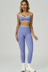 Bali Motion Trim Sports Bra Leggings 2-Piece Set