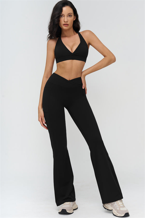 The BoldFit Sports Bra Flared Leggings 2-Piece Set