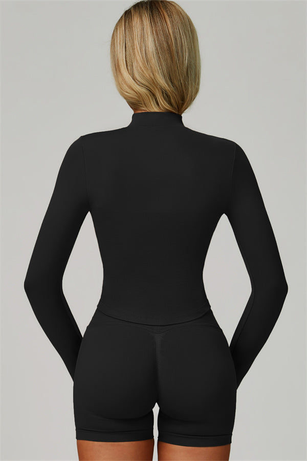 The Lagoon Jacket Sports Bra Shorts 3-Piece Set