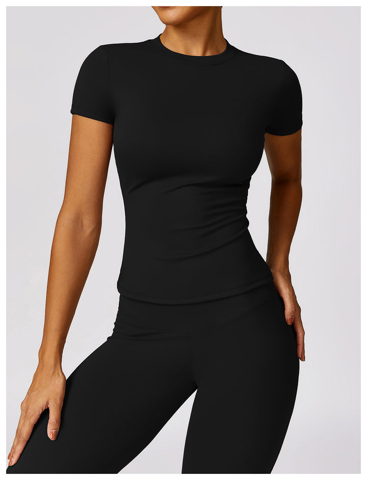 Velmira Short-Sleeve Fitted Top