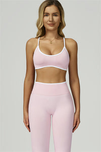 Bali Motion Trim Sports Bra Leggings 2-Piece Set