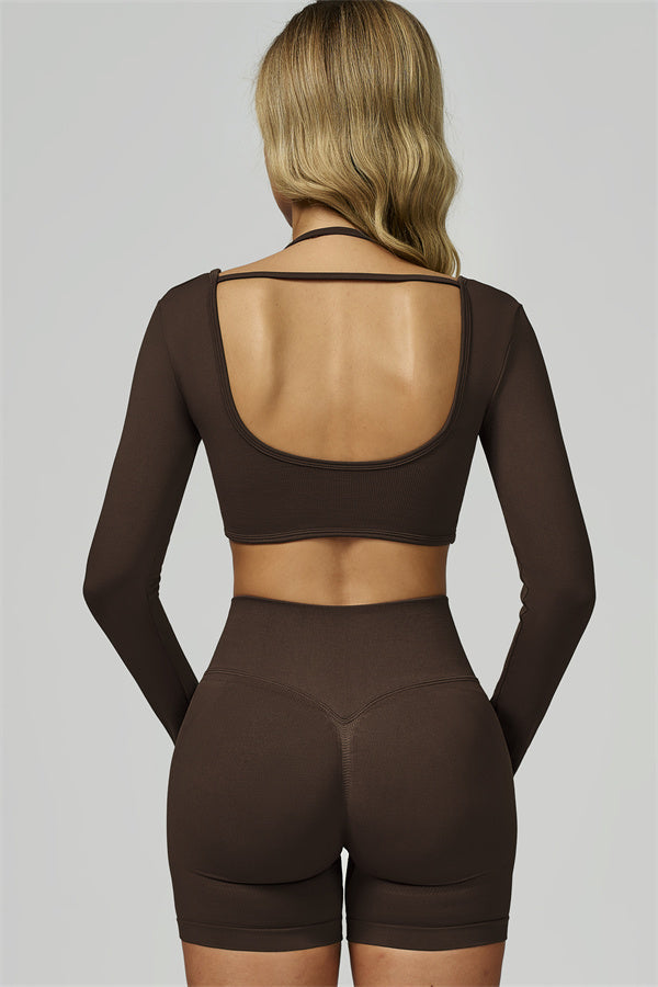 Bali Motion Long Sleeve Crop Top