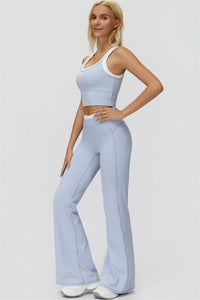 The Canyon Crop Tank Flared Leggings 2-Piece Set